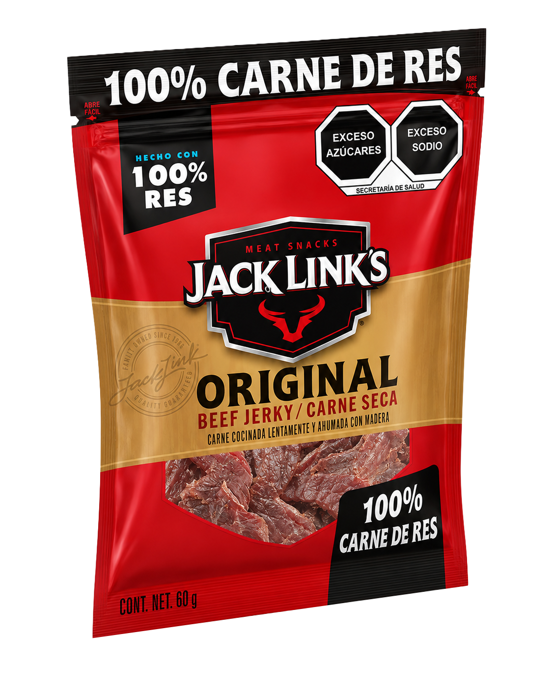 Jack Link's Original Beef Jerky / Carne Seca 60g