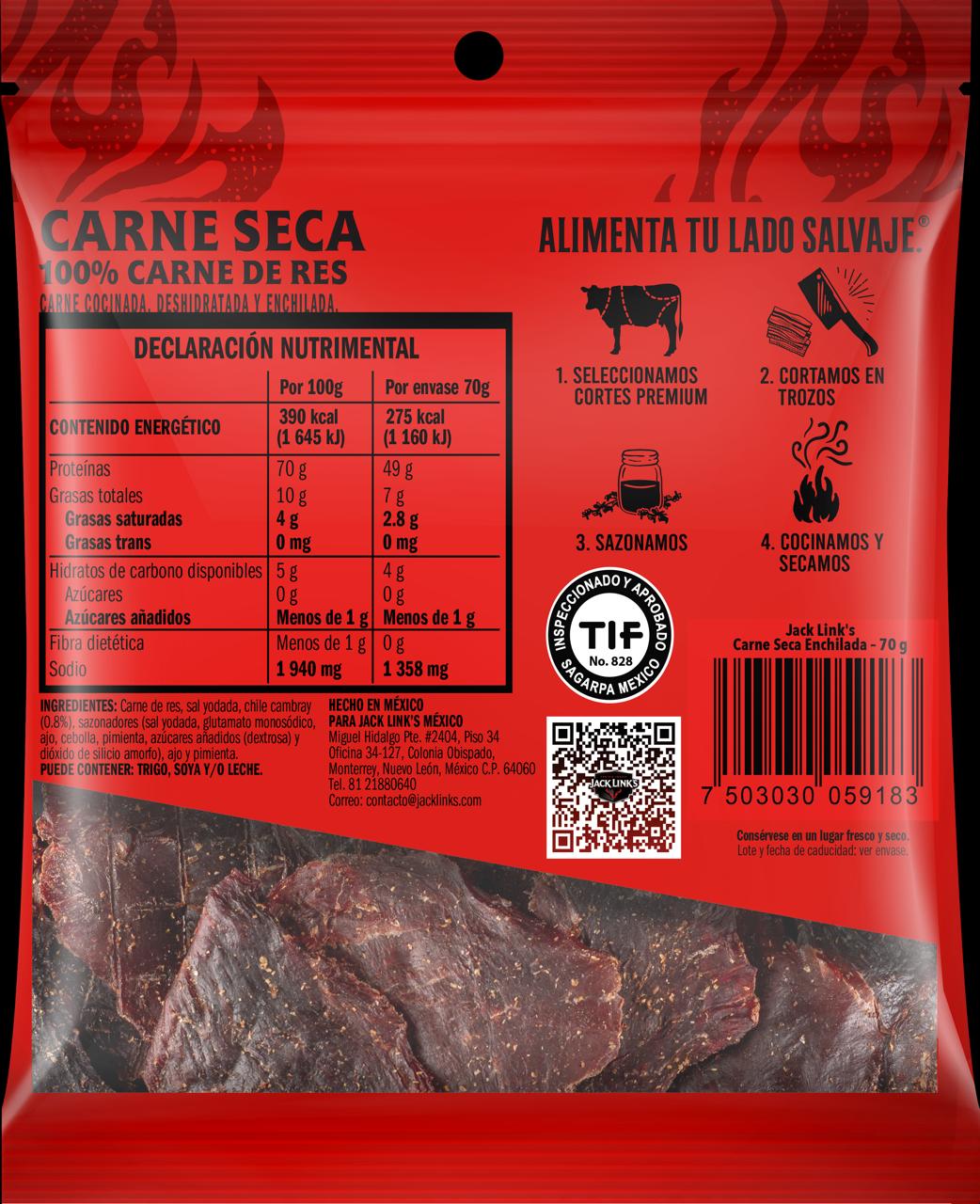 Carne Seca Enchilada 70 g